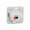 ODACE Single white speaker socket