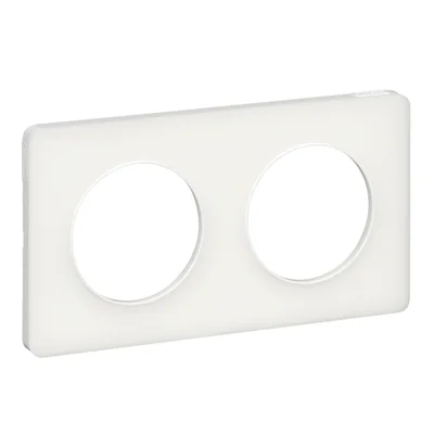 ODACE TOUCH Cadre double verre blanc