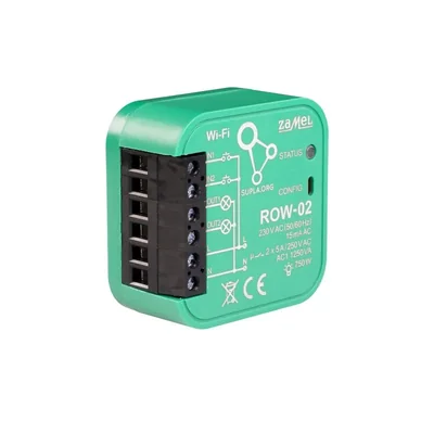 Odbiornik WI-FI dopuszkowy 2-kanałowy dwukierunkowy 230/400V AC 5A 1,2W