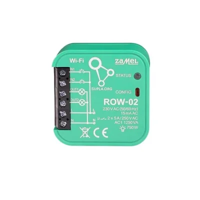 Odbiornik WI-FI dopuszkowy 2-kanałowy dwukierunkowy 230/400V AC 5A 1,2W