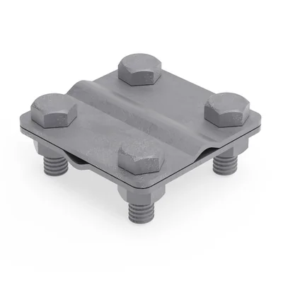 [OG] 4-bolt cross connector 57x57mm; M8x20