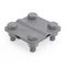 [OG] Connettore a croce a 4 bulloni 57x57mm; M8x20