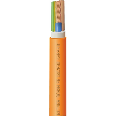 Ognioodporny, bezhalogenowy kabel energetyczny (N)HXH-J FE180/E90 4x2,5 RE