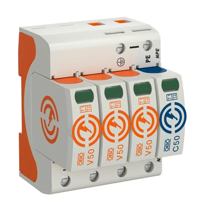 Ogranicznik przepięć B+C 3P+N 12,5kA 280V V50-3+NPE-280