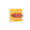 OHYS3PH Yellow-red selector knob IP54 for OT16...40FT, padlockable in 0/OFF position, snap-on door mounting