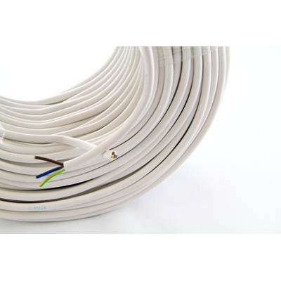 OMY 3x1 300/300V cable (H03VV-F) - white