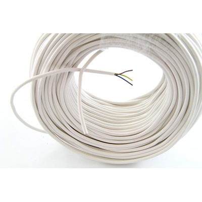 OMY kabel 3x1,5 300/300V (H03VV-F) - bílý