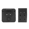 ONDO AC, wireless doorbell, networked, battery-free button, learning system, 36 sounds, 200m, black