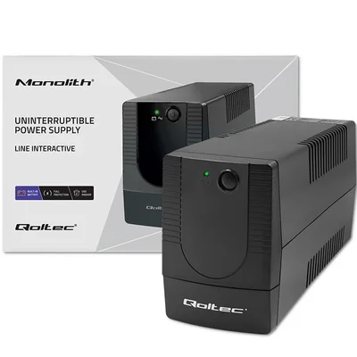 Onduleur interactif Qoltec | Monolithe | 650 VA | 360 W