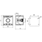 One-hole control box red, 1 normally closed contact gray IP65 1x membrane M20