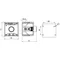 One-hole control box red, 1 normally closed contact gray IP65 1x membrane M20