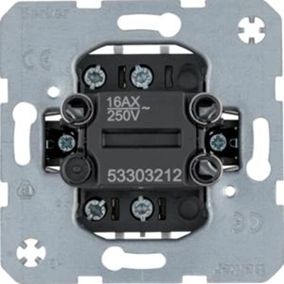 one.platform 1-gang 2-pole switch, mechanism, screw terminals