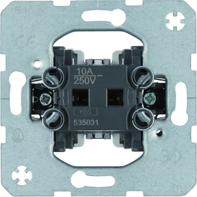 One.Platform 1-gang push-button switch, NO contact, mechanism, self-locking