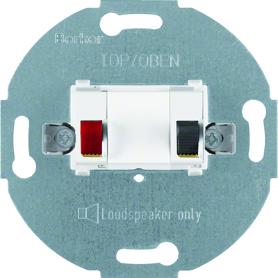 One.platform 1-way stereo speaker jack mechanism, white