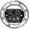 one.platform Earthed socket mechanism, round series, screw terminals