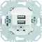 one.platform USB Charging Socket Mechanism 3.0 A 230 V, White, Matt