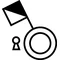 Opening switch with a key and a cylinder lock mechanism