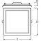 Oprawa DOWNLIGHT SLIM SQUARE 210 18W 4000K WT IP20
