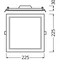Oprawa DOWNLIGHT SLIM SQUARE 210 18W 4000K WT IP20