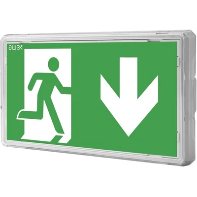 Oprawa EXIT S IP65 LED 1W 1h dwuzadaniowa AT biała 230V