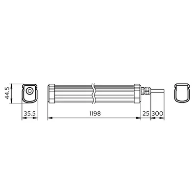 Oprawa hermetyczna PILA WT007C 38W 4800lm 4000K 48S/840 PSU L1200 2 lata gwar