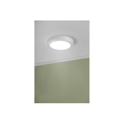 OPRAWA LED BOLERO, 18W, 1600lm, AC175-250V, 50/60 Hz, PF>0,5, RA>80, IP40, KĄT ŚWIECENIA 120°, 6 w 1, 3000K/4000K/6400K, WPUSZCZANA/NATYNKOWA, OKRĄGŁA, BIAŁA
