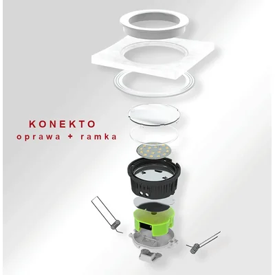 OPRAWA LED KONEKTO PT BEZ RAMKI 500LM 5900K 24V DC TYP: LSP-50Z-24