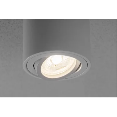 OPRAWA SUFITOWA AVEIRO BIS, max. 250V, 50/60Hz, 80x90mm, IP20, max 20W, OKRĄGŁA, BIAŁA