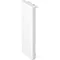 Optiline 45 end cap 75x55mm PC ABS polar white 2 pcs.
