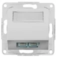 Optima Розетка RJ12 і RJ45 cat.5e антрацит