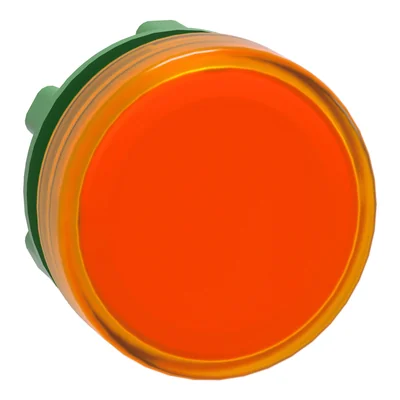 Orange LED plastic signaling lamp, typical