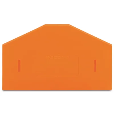 Orangefarbener Teiler