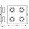 Orbis Flame 4x5,5W Click CCT IP44 Weiße Leuchte