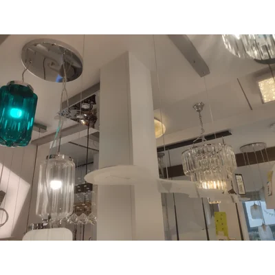 Organic Hanging lamp for display gray