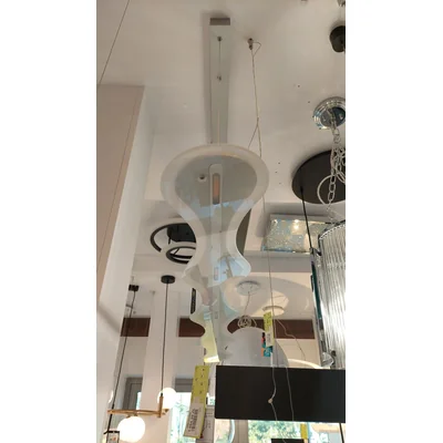 Organic Hanging lamp for display gray