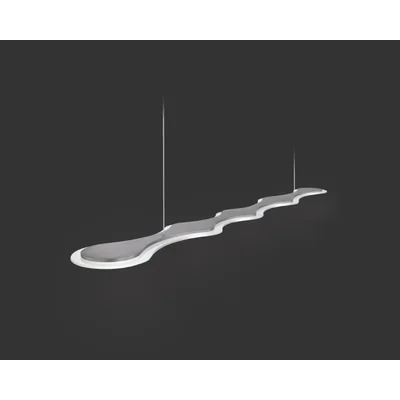 Organische Pendelleuchte grau