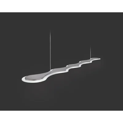 Organische Pendelleuchte grau