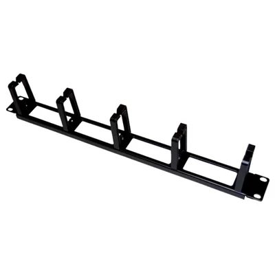 Organizator kabli 1U 19  z przepustami ALANTEC