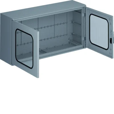 ORION+ Custodia da parete in poliestere, porta trasparente, 550x1100x300