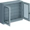ORION+ Custodia in poliestere con zoccolo, porta trasparente 900x1100x300