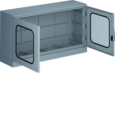 ORION+ Polyester enclosure with a base, transparent door 600x1100x300