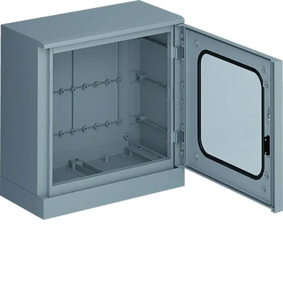 ORION+ Polyester enclosure with a base, transparent door 600x600x300