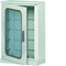 ORION+ Polyester enclosure with a base, transparent door 600x850x300