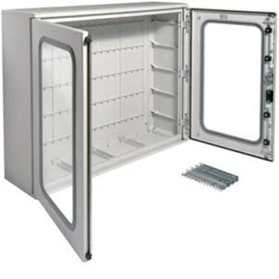 ORION+ Wall-mounted polyester enclosure with transparent door 850x1100x300