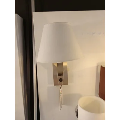 Orlando lampa ścienna biała nikiel