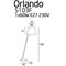 ORLANDO Lampadaire blanc