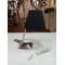 ORLANDO Table lamp black/steel