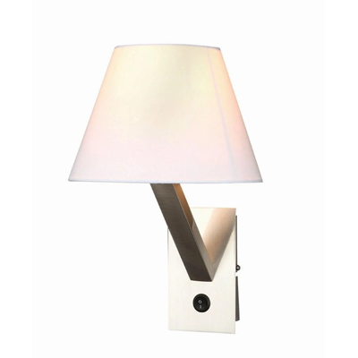 Orlando wall lamp white nickel