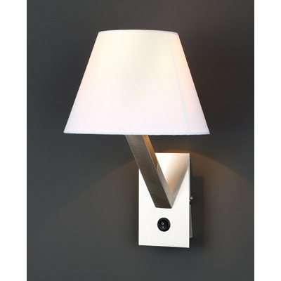 Orlando wall lamp white nickel