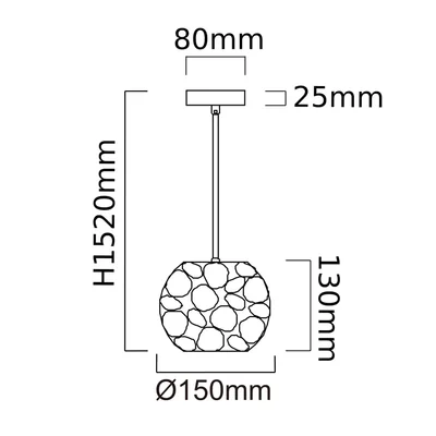 Orlicki Design suspension Carera Or S 1xG9 max 7W LED 230V